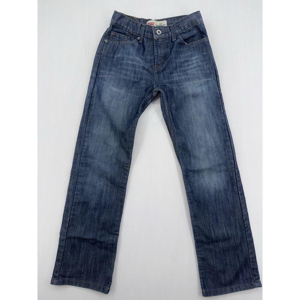 Levi's Jeans Boys 14 Reg 514 Straight Leg Blue Denim Medium Wash 27x27